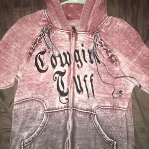 Cowgirl Tuff Zip Up Sweater